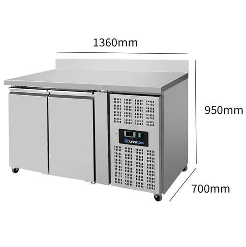Refrigerated Counter - 2 Doors - 1360x700x850mm thumbnail 2