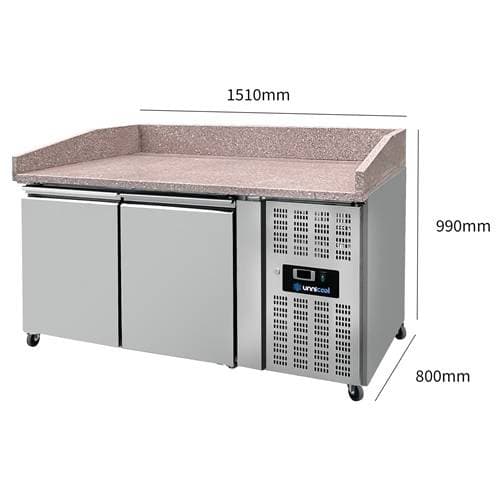 Pizza Counter 2 Doors - 151x80x100cm thumbnail 2