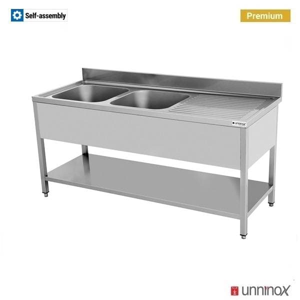 160x70xH85cm – 2 Sinks Left