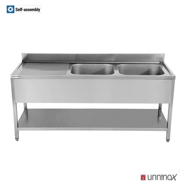 1600x700xH850mm 2 Bowls Right