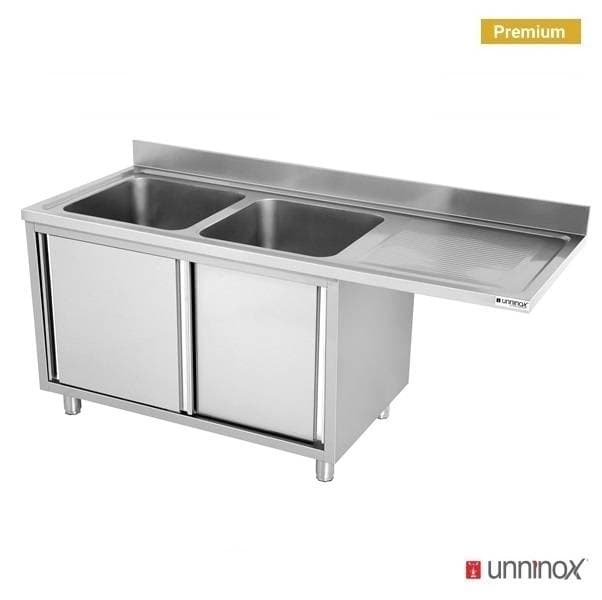 Dishwasher sink unit 160x70xH85 2 Bowl Left thumbnail 3