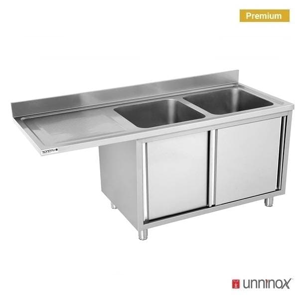 Dishwasher sink unit 200x70xH85 2 Bowl Right thumbnail 3