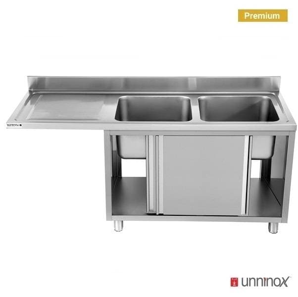 Dishwasher sink unit 200x70xH85 2 Bowl Right thumbnail 2