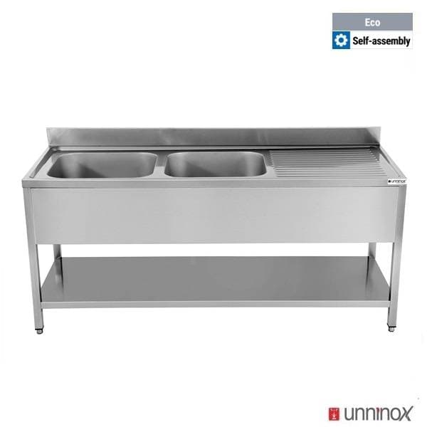 1800x700xH850mm 2 Bowls Left