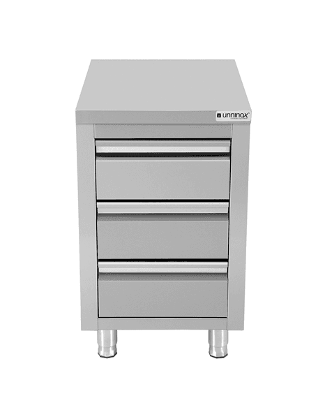 Drawer cabinet with 3 drawers