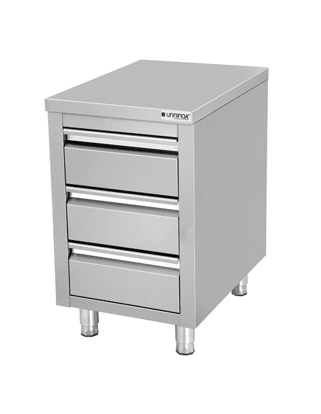 Drawer cabinet with 3 drawers thumbnail 2