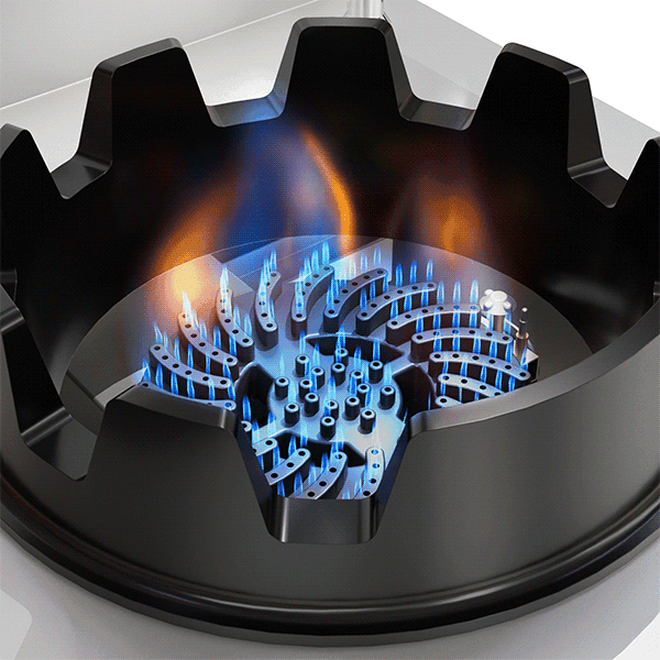 Gas wok stove - 3x15 kW - 3 cooking zone thumbnail 6