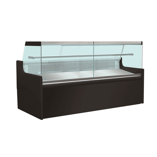 Refrigerated Meat Display Counter – 2480mm with Single Shelf
