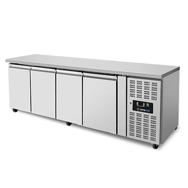 Refrigerated Counter – 4 Doors – Without Upstand - 2230x700x850mm thumbnail 3