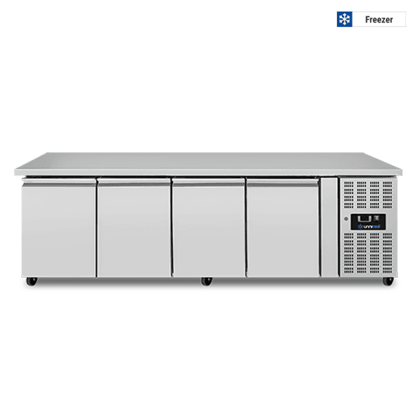 FREEZER Counter – 4 Doors – Without Upstand 223x70x85cm