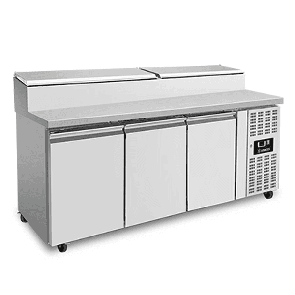 Saladette | 3 Doors (1/1 GN) | Top 8× 1/3 GN | +2°C to +8°C | Forced Cooling | Flip Lids thumbnail 2