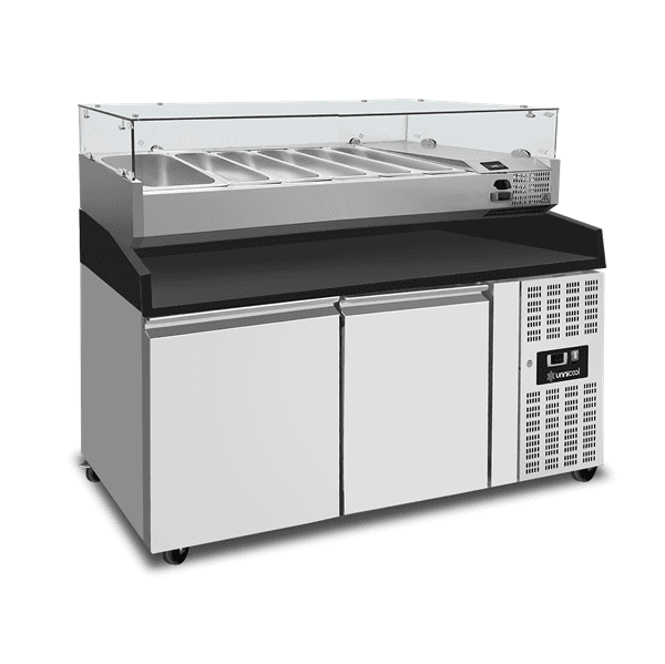 Pizza Counter 2 Doors – 151x80x100cm + BLACK thumbnail 2