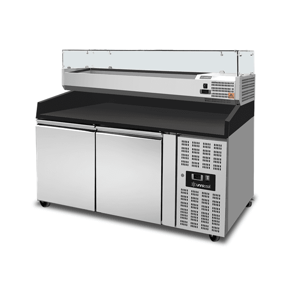 Pizza Counter 2 Doors – 151x80x100cm + BLACK thumbnail 3