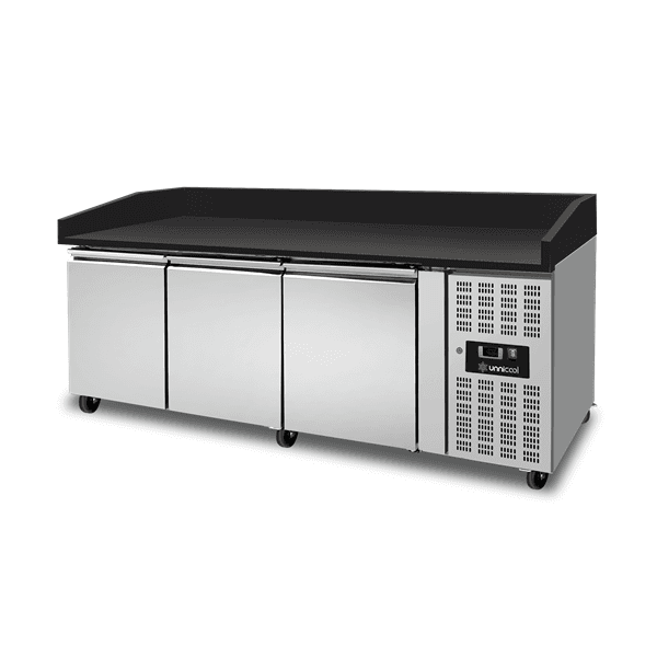 Pizza Counter 3 Doors – Black Granit - 202x80x100cm thumbnail 3