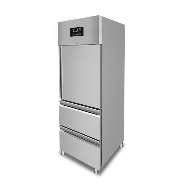 Refrigerator – 1 Door – GN 2/1 – 650 Liters – 1 Half Door and 2 Drawers thumbnail 3