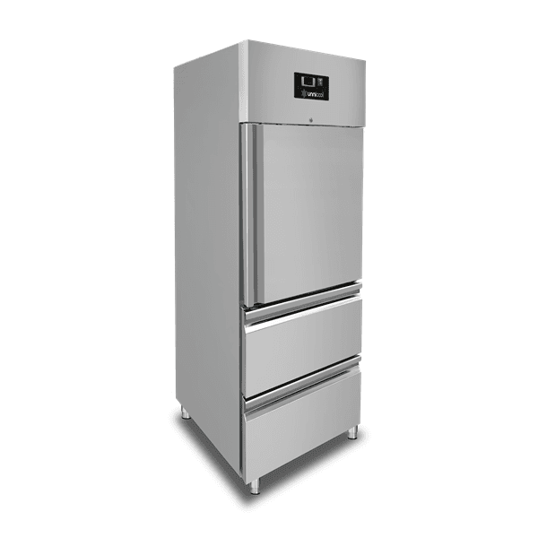 Refrigerator – 1 Door – GN 2/1 – 650 Liters – 1 Half Door and 2 Drawers thumbnail 2