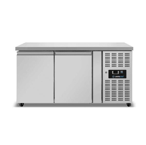 Refrigerated Counter – 2 Doors – Without Upstand – 1390x700x850mm