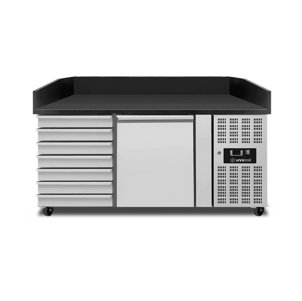 Pizza Counter 1 Door + 7 Dough Drawers (EN600x400)