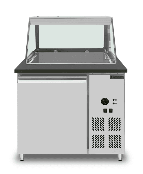 Bain-Marie Counter – 2x GN 1/1 – 88 × 82 × 85.5 cm thumbnail 2