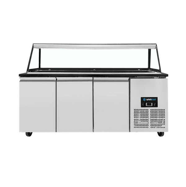 Saladette Workbench – 5x GN 1/1 Capacity - 188x82x85.5cm thumbnail 3