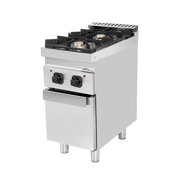 Gas stove with doors  – 13kW – 2 Burners - G70C10K thumbnail 2