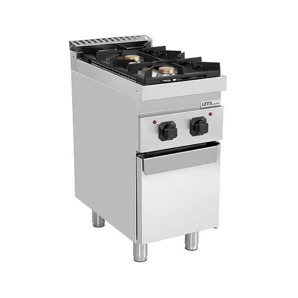 Gas stove with doors  – 13kW – 2 Burners - G70C10K