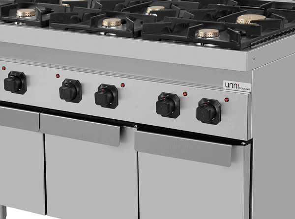 Gas stove with doors – 44kW – 6 Burners – G70C20K thumbnail 4