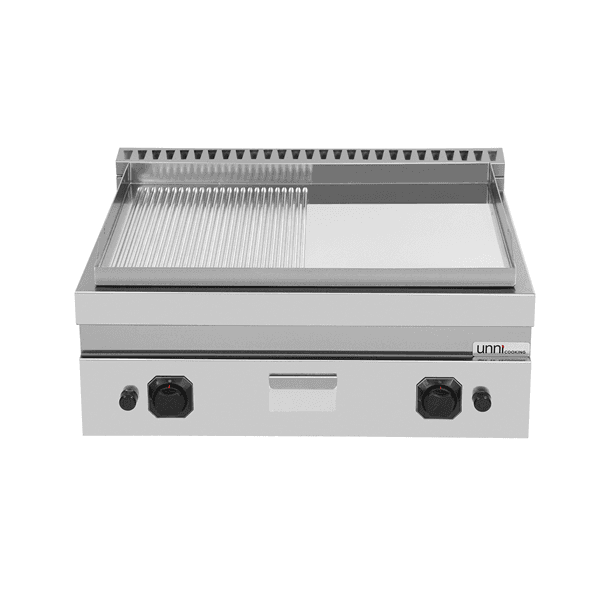 Griddle plate Gas– 1/2 Smooth - 1/2 Grooved Chrome – G70GP20B+GSC thumbnail 3